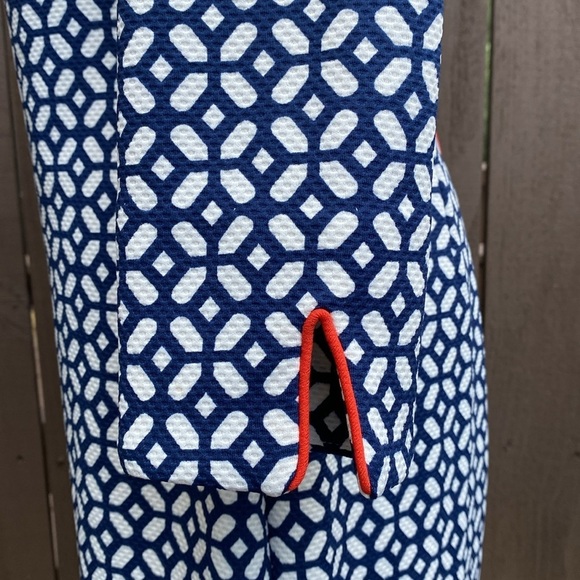 Belle Badgley Mischka geometric print shift dress size 4 - Picture 11 of 14